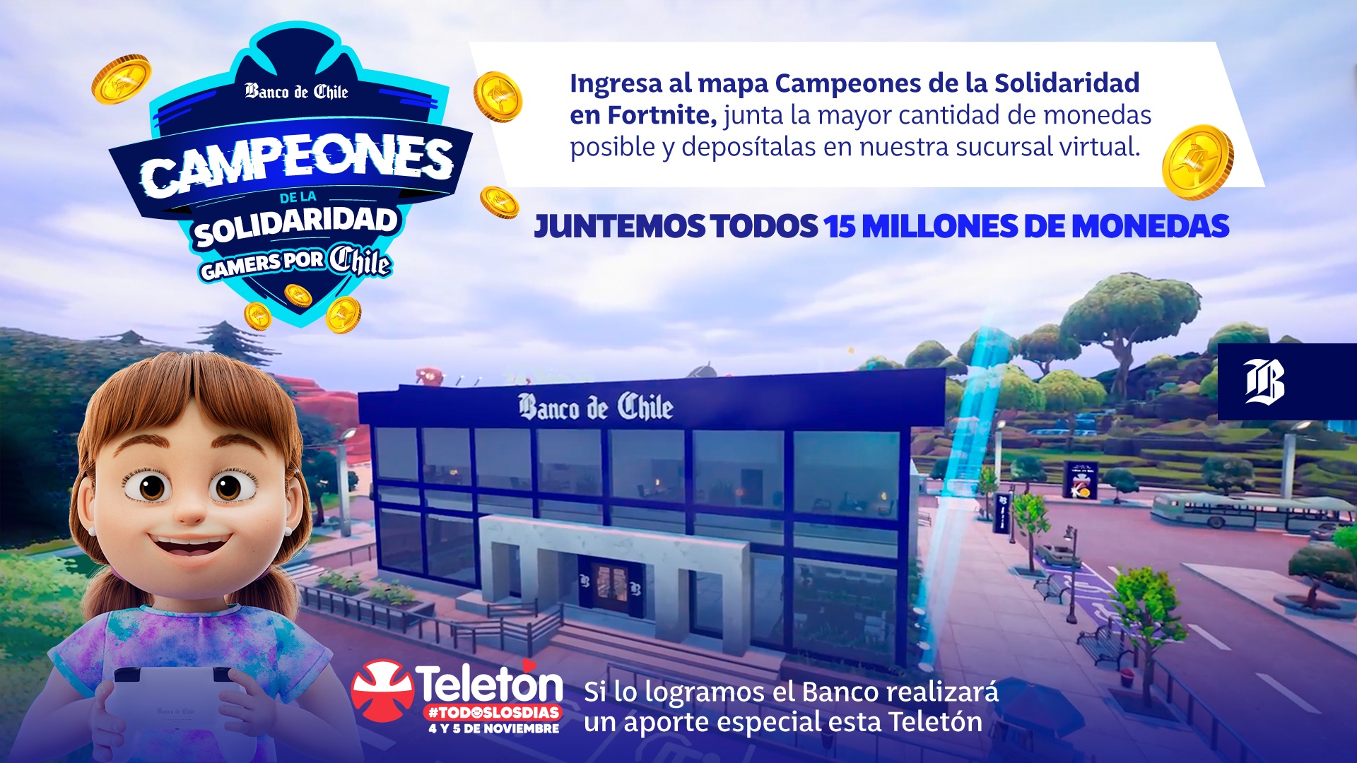 Teletón & Fortnite por Banco de Chile