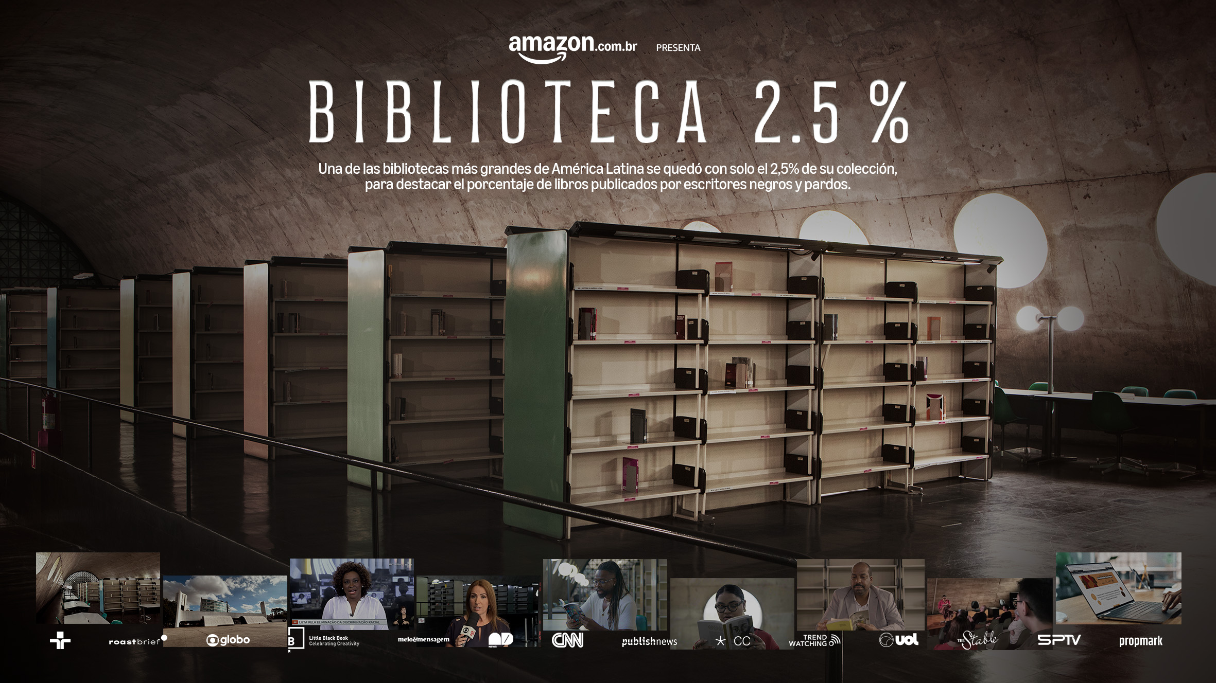 Biblioteca casi vacía