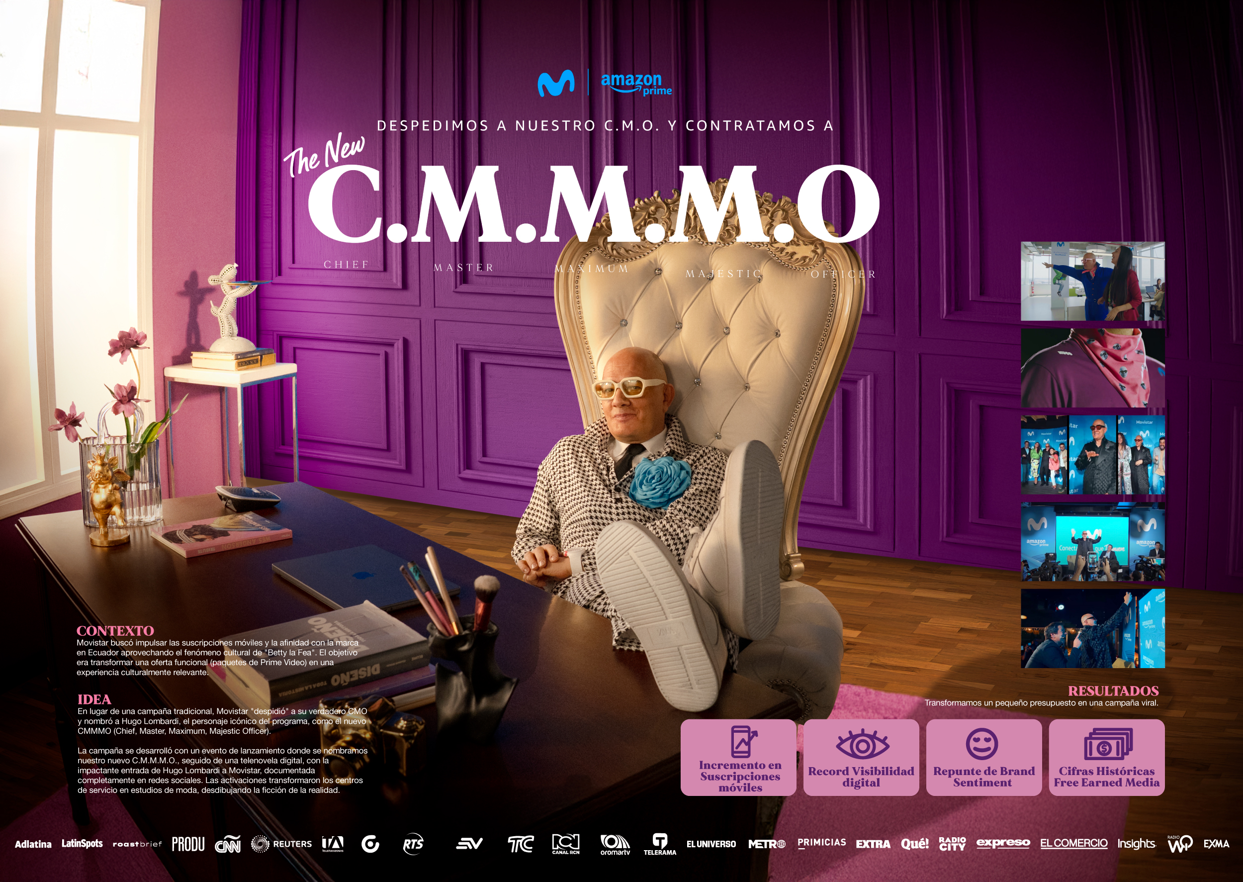 Hugo Lombardi, de Betty La fea a Movistar marketing manager