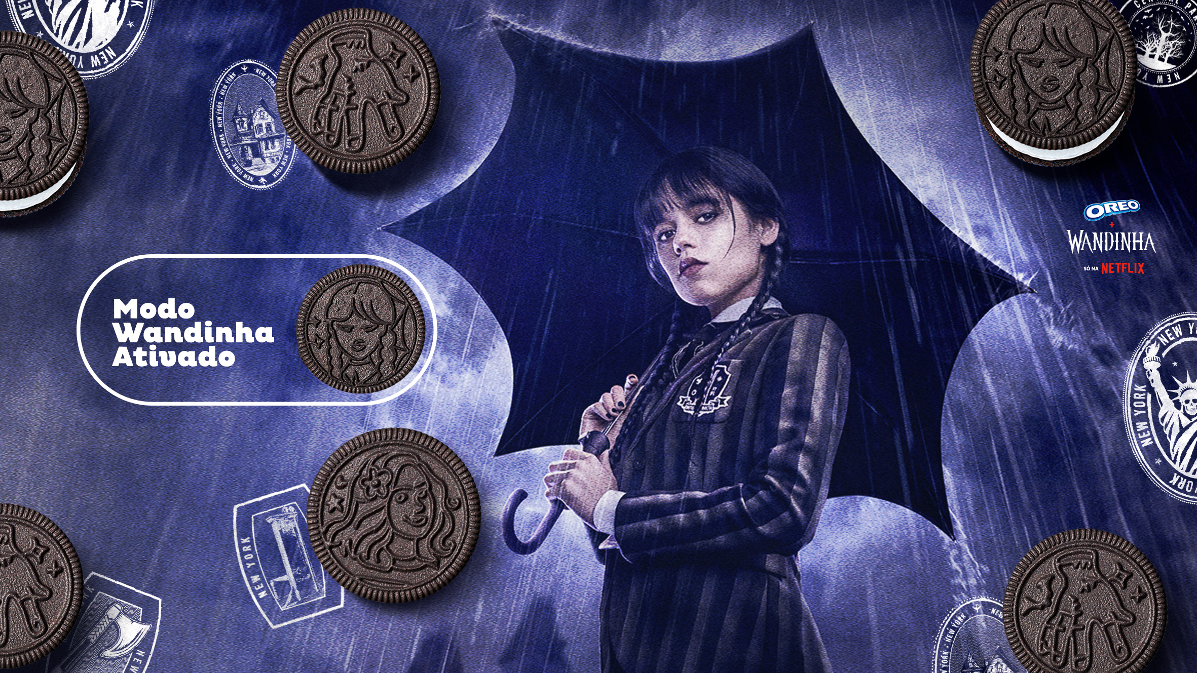 Oreo - Modo Merlina - torturando galletas y asustando ala competencia